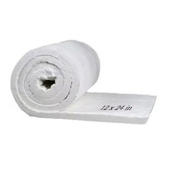 12 In. X 24 In. Ceramic Fiber Blanket Fireproof Insulation Baffle Rated to 2400F