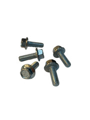 (100 Pcs) 1/4-20×3/4 Grade 5 Hex Serrated Flange Bolts Screws (FT) Zinc Clear