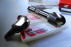 LOT ( 7 PCS ) NEW MISC HANITA YG OSG HTC INTERSTATE LARGE MACHINIST HSS ENDMILLS