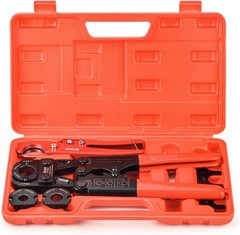iCrimp Pex Pipe Crimping Tool kit for 3/8,1/2,3/4,1-inch Copper Ring