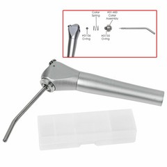 Dental 3 Way Air Water Spray Triple Syringe Handpiece w/ 2 Nozzles Tips Tubes