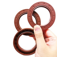 Oil Seal 5 to 15mm Rotary Shaft FKM Rubber Double Lip Stainless Steel Spring TTO