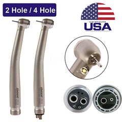 E-generator Dental LED Fiber Optic High Speed Handpiece 2/4hole Drill hand piece