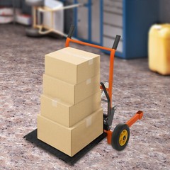 440lbs Hydraulic Material Lift Winch Stacker Adjustable Pallet Dolly Lift 15.7in