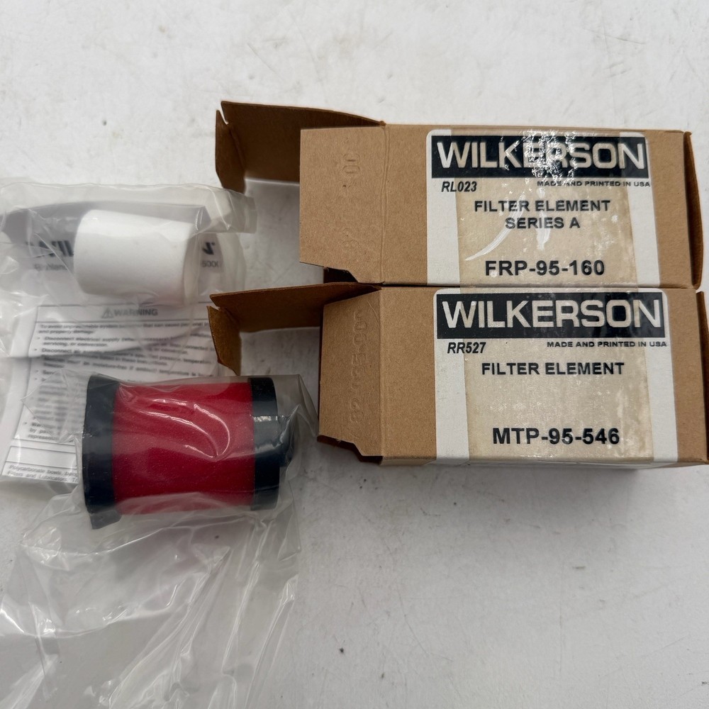 2pk Wilkerson FRP-95-160 & MTP-95-546 Compress Air Filter Element 5 & .01 Micron