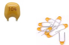 (50pcs) .1uF 100nF 104 50V Multilayer Mono Monolithic Ceramic Capacitors ~ USA