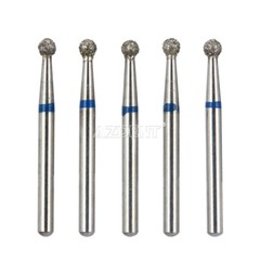 100Size AZDENT Dental Diamond Burs High Speed Handpiece Friction Grip 5Pc/Box