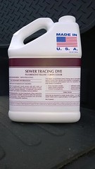 FLUORESCENT green / yellow SEWER TRACING DYE 2 gallons SUPER CONCENTRATED P.C.S.