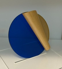 Acrylic Plexiglass Circle Disc-1/8″ thick-Blue Transparent-10″ Diameter