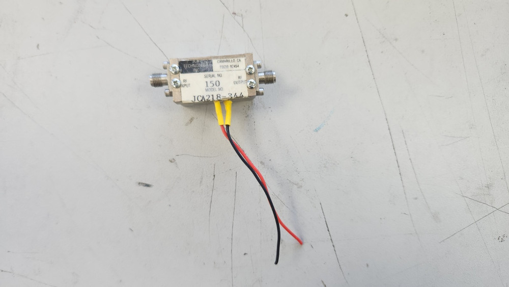 RF AMPLIFIER 2 TO 18GHz broadband JCA218-344 with heatsink