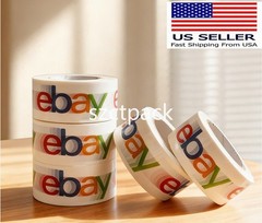 4 Rolls eBay Branded Logo BOPP Shipping Tape | 100yards x 2″ New Sealed