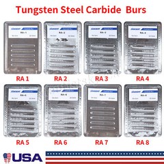 5Pcs Dental Round Carbide Bur for Slow Speed Latch Type RA 1# – 8# Burs