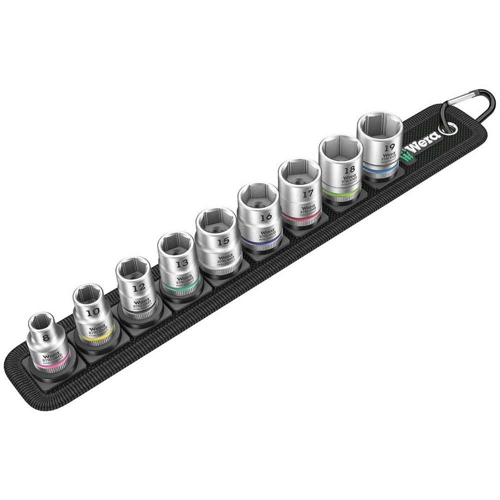Wera 1/4″ Drive Metric Socket Set on Storage Belt (9 Piece)
