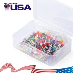 100pcs de cepillos de pulido de nailon dental Copas profilácticas RA tipo plano