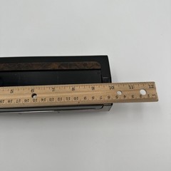 1980s Plastic Black with Faux Wood Desk Caddy Clear Smoke Organizer Hong Kong