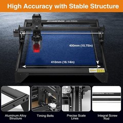 Used Atomstack A5 Pro Laser Engraver 40W DIY CNC Cutter for Wood Metal 410x400mm