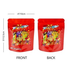 3.5g Mixed Resealable Zip Seal Mylar Bags Smell Proof Food Candy Bags 100pcs