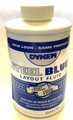 DYKEM STEEL BLUE LAYOUT/STAINING FLUID 8oz BRUSH-IN-CAP #80400