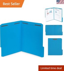1/3 Cut Reinforced Tab Blue File Folders – 50 Count for Office & Medical Reports