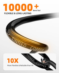 18 Gauge Wire 4 Conductor Electrical Wire, 18 AWG Tinned Copper Stranded PVC Cab