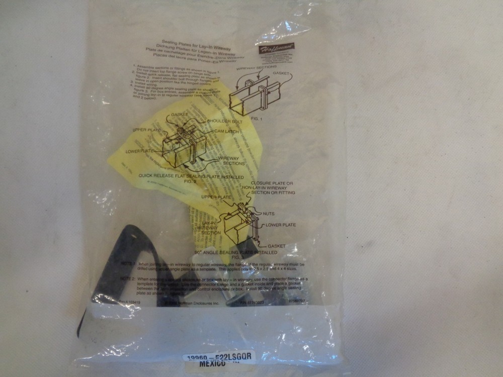 NEW HOFFMAN 19960-F22LSGQR SEALING PLATE LAY-IN WIREWAY