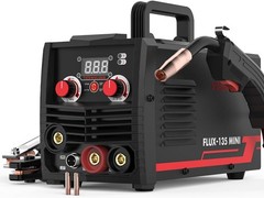 135Amp MIG Welder,110V Flux MIG/Lift TIG/Stick 3-in-1 Welding Machine