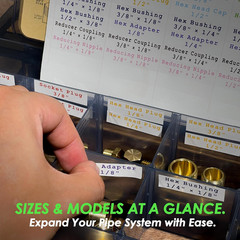 137PCS Brass Pipe Fittings Assortment Kit NPT Extension Adapter,Reducer Bushing,