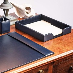 Dacasso Bonded Leather Desktop Letter Tray – Luxury Letter Holder Paper