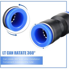 50PCS Air Line Fittings Straight Push Quick Release Connect Pneumatic Connectors