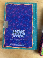 Vintage 1999 Nickelodeon Rugrats Cartoon Diary Journal Set of Two SOME USE