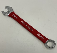 Wiha Softgrip 22 mm Combination Wrench, 12-Point, 10 Inches Long