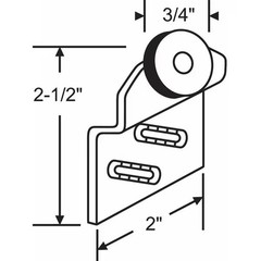 Manufacturer Varies Hanger Bracket, Steel Plated, 2-1/2″L x 2″W 3-164