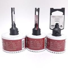 Ace Bi-Metal Hole Saw Lot of 3pc 3.25in 2.625in 2.5in Eze Slot Wood Metal