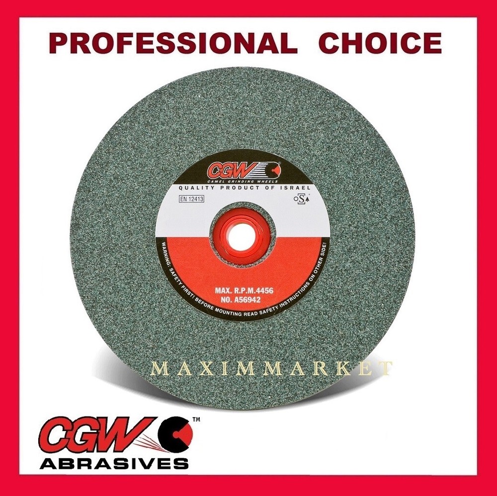 6″ x 1″ x 1″ CGW Bench Grinding Wheel Green Silicon Carbide Choice of Grit