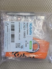 Kubota K7621-19960 Wheel Stud 1/2″ LO RTV-X Series OEM – Lot of 10 New