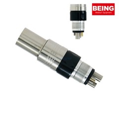 US BEING NSK KAVO Fit Dental LED Fiber Optic High Speed Coupling Adapter 4/6Hole