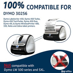 2-5/16″ x 4″ White Shipping Labels for Dymo 30256 LabelWriters XL/XL+ SE200