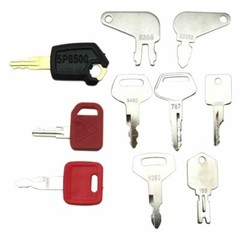 10 Heavy Construction Equipment Ignition Key Set For JD Case Komatsu Caterpillar