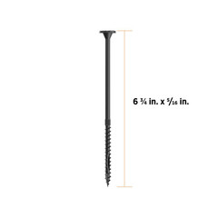 5/16 In. X 6-3/4 In. Star Drive Flat Head Multi-Purpose + Multi-Ply Structural W