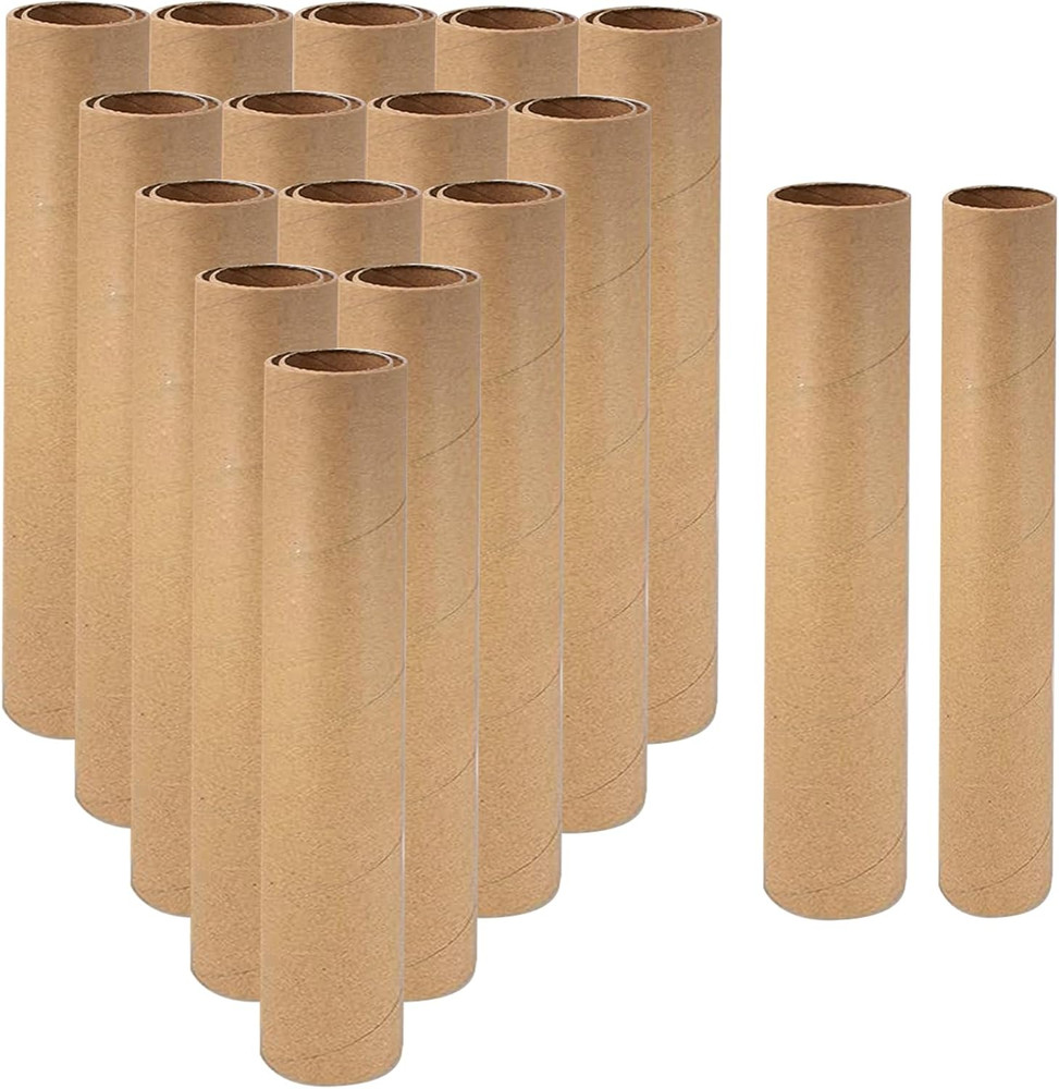 30 PCS Paper Cardboard Tube, 1.57” and 1.18” in Diameter Kraft Thick Paper Tow