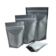 Mult-Sizes Matte Clear Front Black Inside&Back Mylar Stand up Zip Lock Bag M44