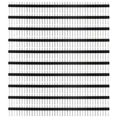 40-Pin Male Header 0.1″ 2.54mm Breadboard PCB Strip Connectors 10/25/50/100Pcs