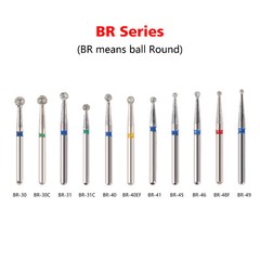 5Pcs/pack Dental Diamond Burs FG Needle Taper Fine Grit High Speed ns