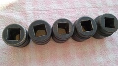 3/4 DRIVE IMPACT 6 POINT SOCKETS 1-3/16 1-5/16 1-3/8 1-1/2 1-5/8 GREAT COND gift