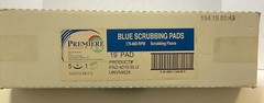 Premiere Blue Scrubbing Pads, 19″ BLUE, FREE SHIPPING