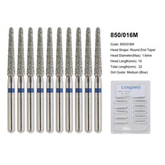 Dental Burs Diamond FG Round End Taper Football Flame Long Round Pear High Speed