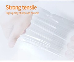 Clear Reclosable Seal Bag Plastic Poly Zipper Bags Zipper W/Hang Hole 4Mil THICK