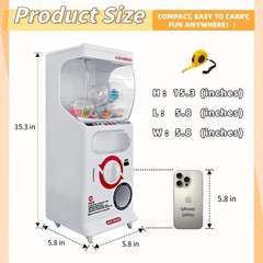 POZCMJM Capsule Vending Machine Kids Toys Mini 25 Cents White