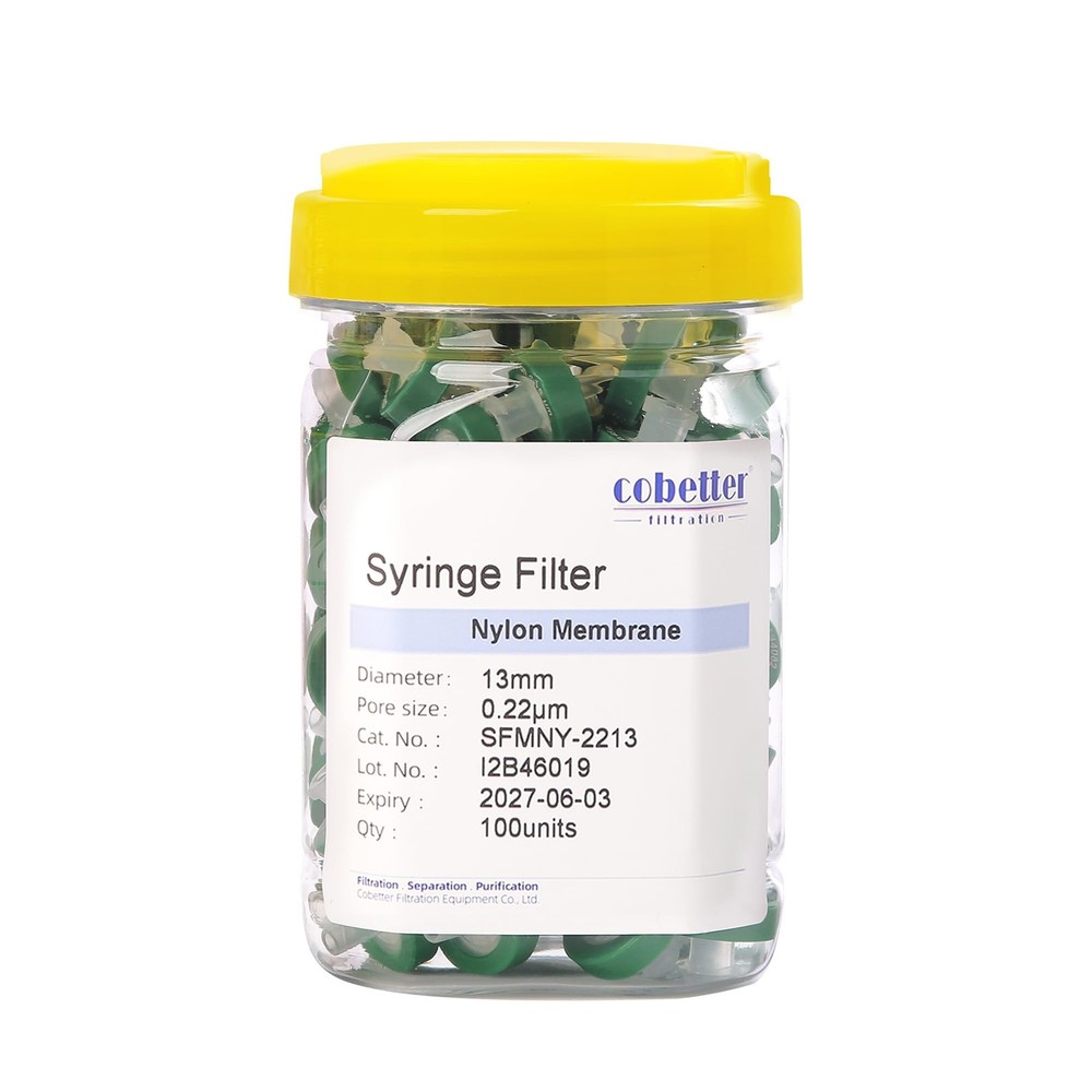 Filter Nylon, 0.22μm 13mm, Hydrophilic, Non-sterile, PK of 100