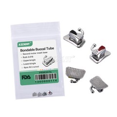 AZDENT Dental Orthodontic Bondable Buccal Tube 1st 2nd Molar MBT/Roth.022/.018